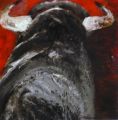JE SUIS PRET 20X20 - PEINTURE ANIMALIERE - TAUROMACHIE