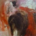 LA PASSE - PEINTURE ANIMALIERE - TAUROMACHIE